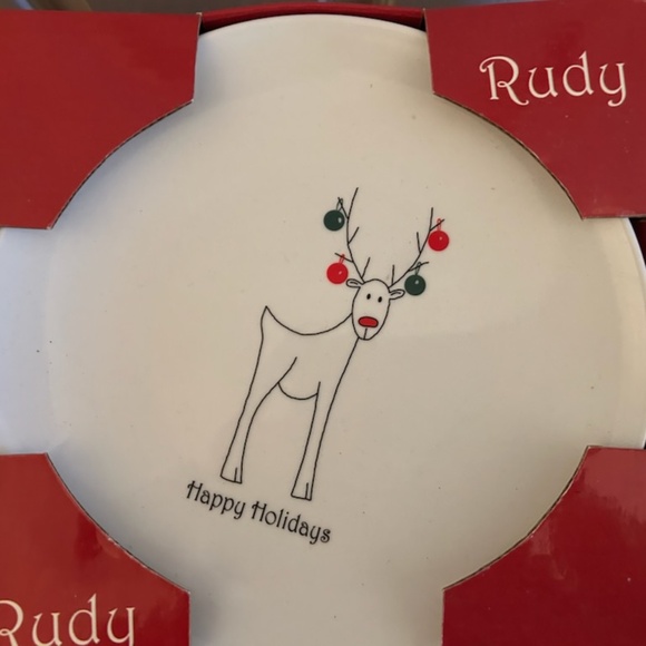 Christmas porcelain plates - BIA Cordon Bleu "Rudy" (NEW) - Picture 1 of 2